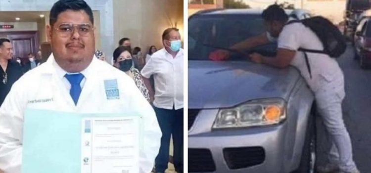 Joven limpiaparabrisas y se gradúa como doctor en Tamaulipas