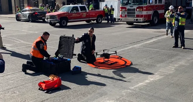 Programa de respuesta con drones de la policía se expandirá a toda la ciudad